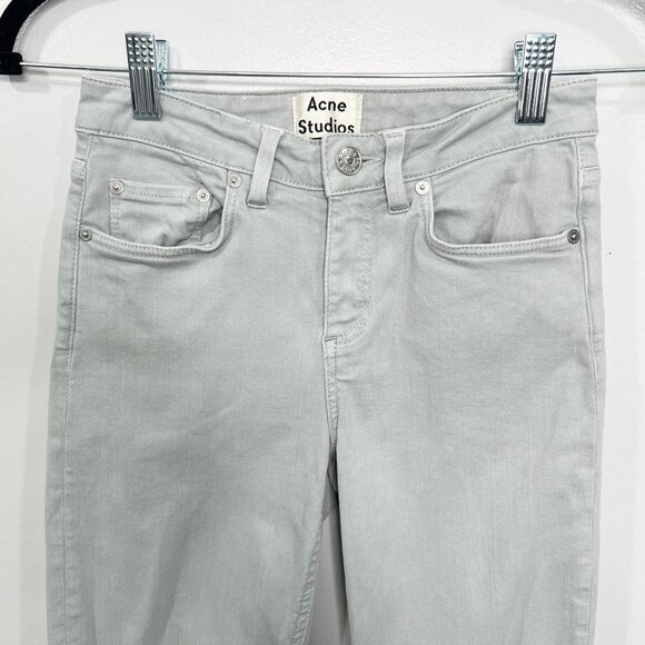 Acne Studios Skin 5 Ice Blue Slim Fit Skinny Jeans Size 25 A3 - Picture 3 of 6